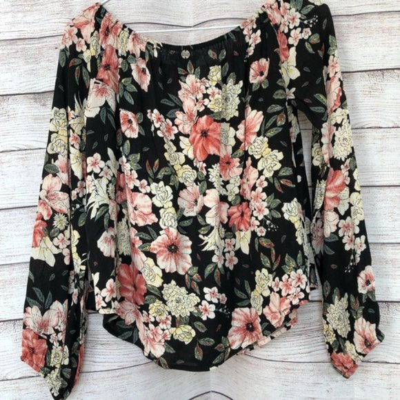 BILLABONG Floral Top Size Small - Picture 2 of 6